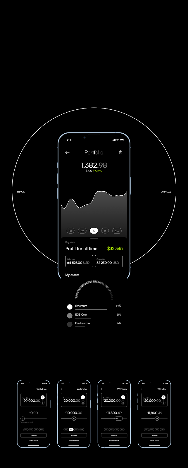 app app design application banking crypto design Fintech UI UI/UX ux
