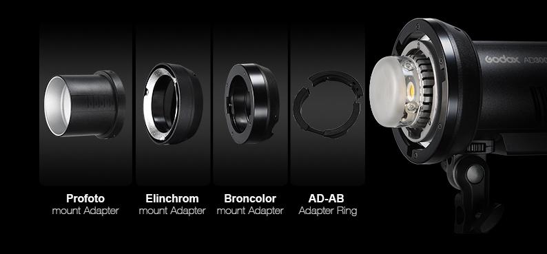 Mount systems Godox AD300 Pro 