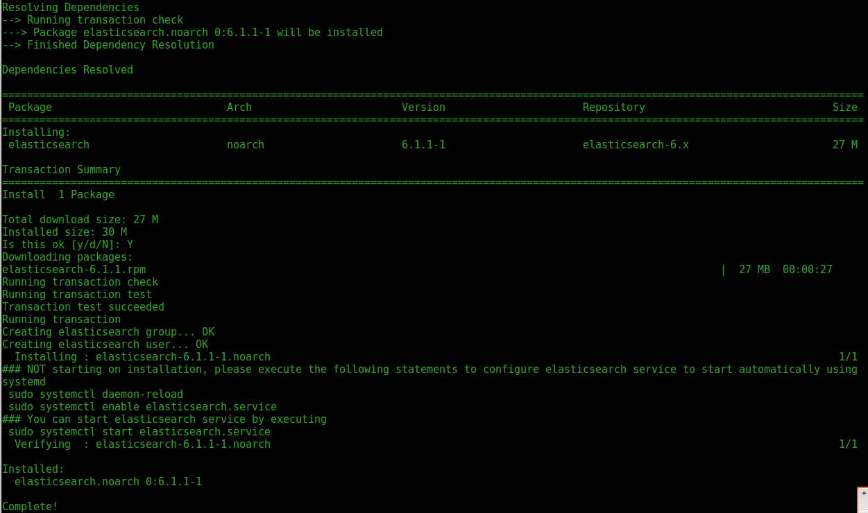 elasticsearch 6,  elasticsearch 6.x installation configuration on centos 7, elasticsearch 6.0, elasticsearch 6.1, elasticsearch configuration, elasticsearch installation,