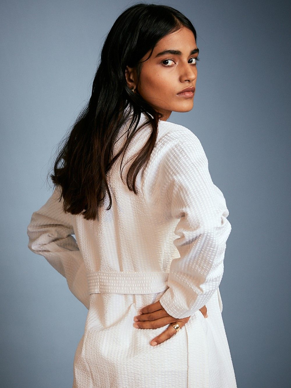 the loom - White Cotton Loungewear Set