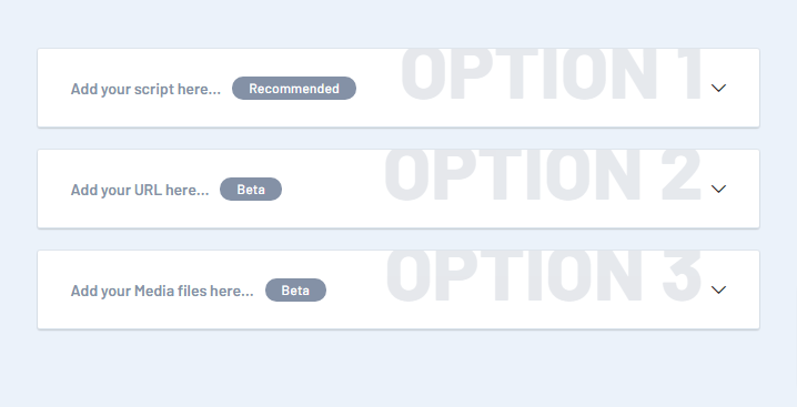 option panel