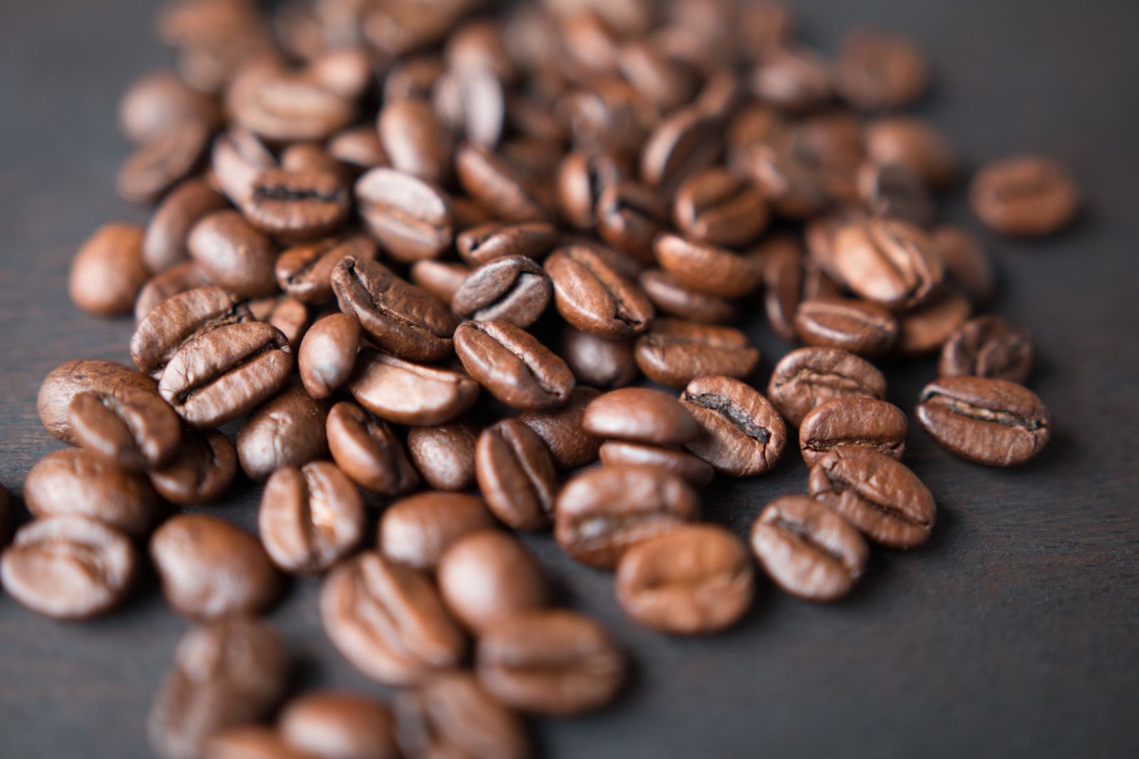 Close-up image of coffee beans