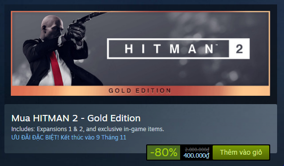 Hitman 2 Gold Edition – Siêu sát thủ đang giảm giá tới 80% 5678
