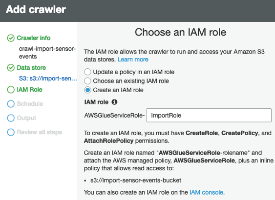 JSON to Redshift: Select IAM role | Hevo Data