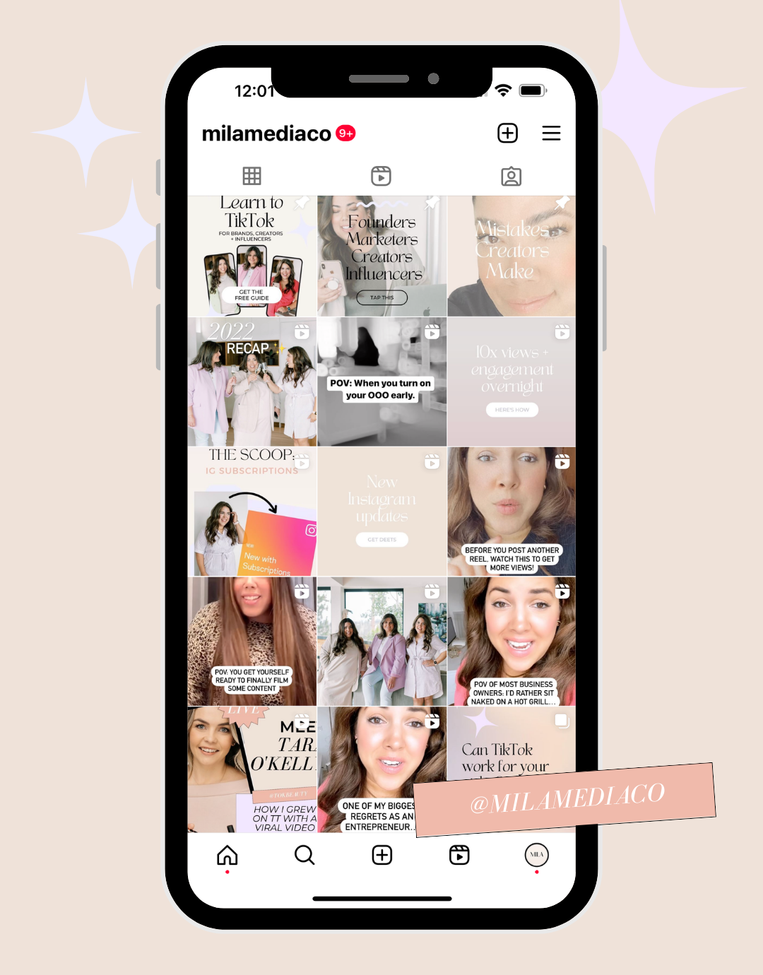 MILA Media Co. Instagram Marketing Tips | how to market your business on Instagram & TikTok.