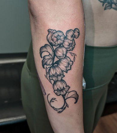 Big Blossoms Lily Of The Valley Tattoo
