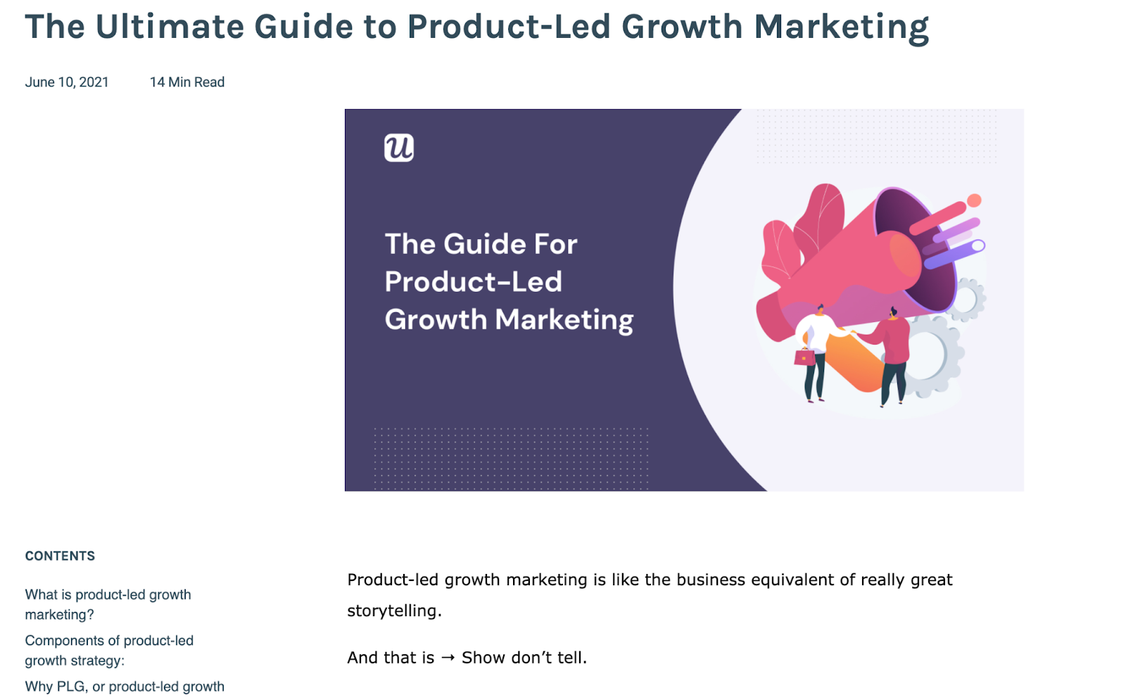 ultimate guide to product led marketing
