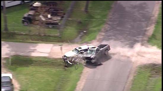 <div class='meta'><div class='origin-logo' data-origin='KTRK'></div><span class='caption-text' data-credit='KTRK'>Aerial images captured by SkyEye HD show the dramatic crash and foot chase that ended a police pursuit in northeast Harris County.</span></div>