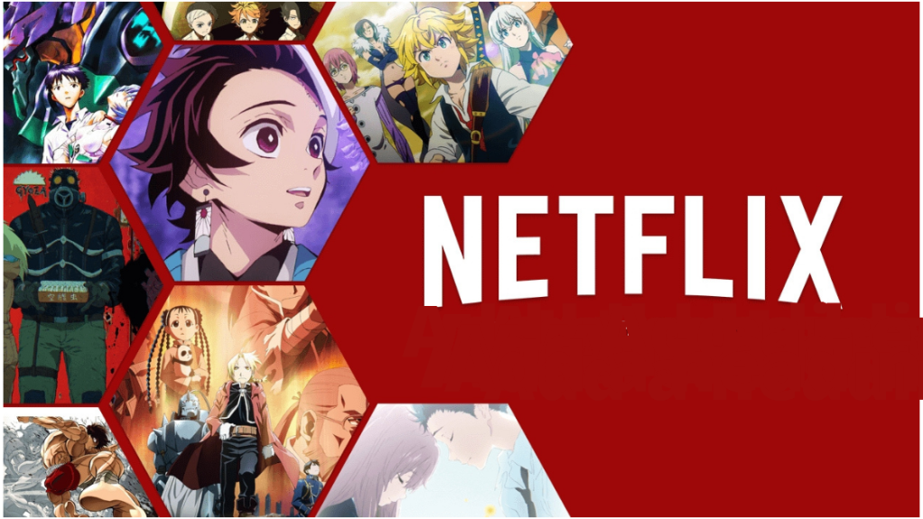 Netflix horizontal app logo anime