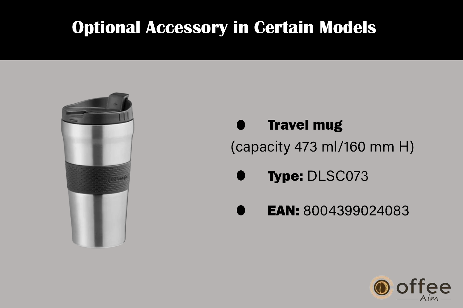 The image highlights an optional accessory available in specific models of the "Delonghi Eletta Explore Espresso Machine," as discussed in the article "How to Use the Delonghi Eletta Explore Espresso Machine."