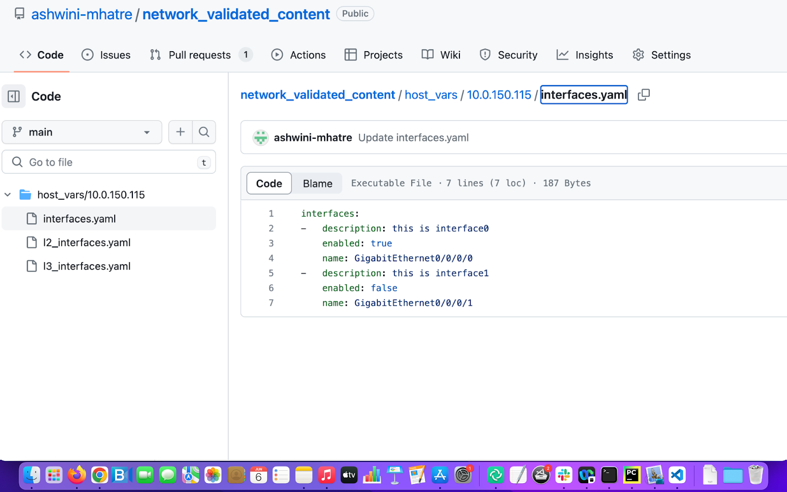 Interfaces Management with Ansible validated content using the network.interfaces collection