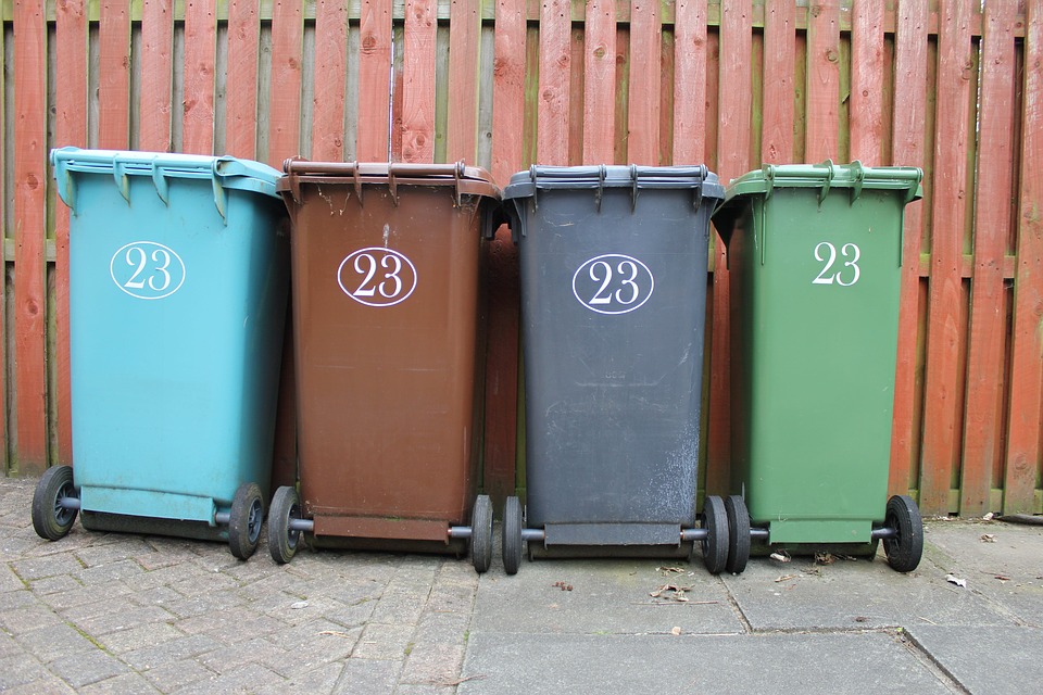 Wheelie Bin, Garbage, Rubbish, Waste, Dustbin, Paper