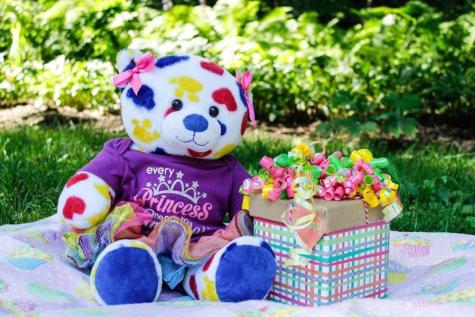 Bear, Birthday, Teddy, Gift, Toy, Childhood, Animal