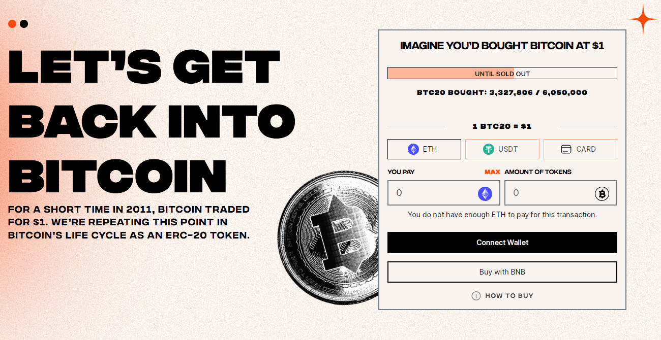 BTC20, Bitcoin Ethereum