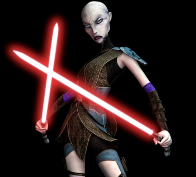 Asajj Ventress Lightsabers (Red-Bladed)