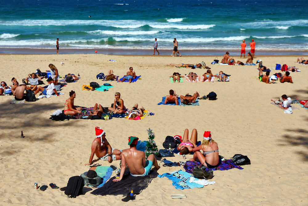 people in Bondi Beach