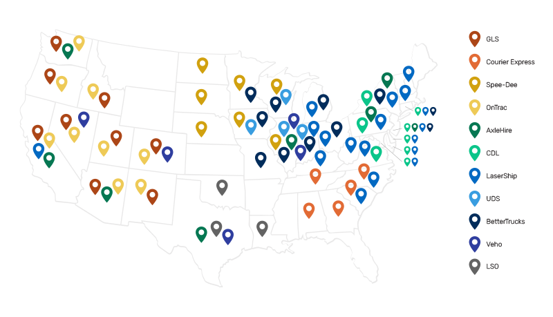 United States Carrier Map