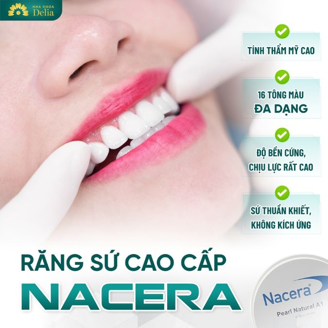 Ưu nhược điểm của răng sứ Nacera