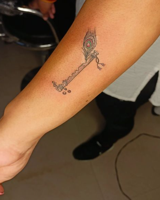 Flute Wrist Tattoo Men Women