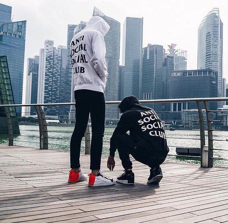 anti social social club hoodie outfit Shop Clothing & Shoes Online