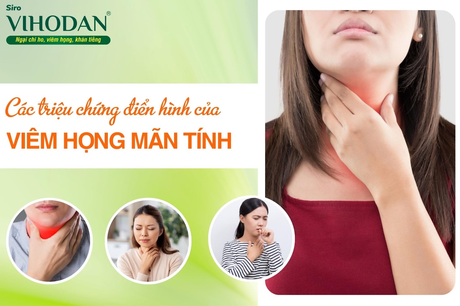 Đau họng, ho, khó nuốt là những triệu chứng điển hình của bệnh