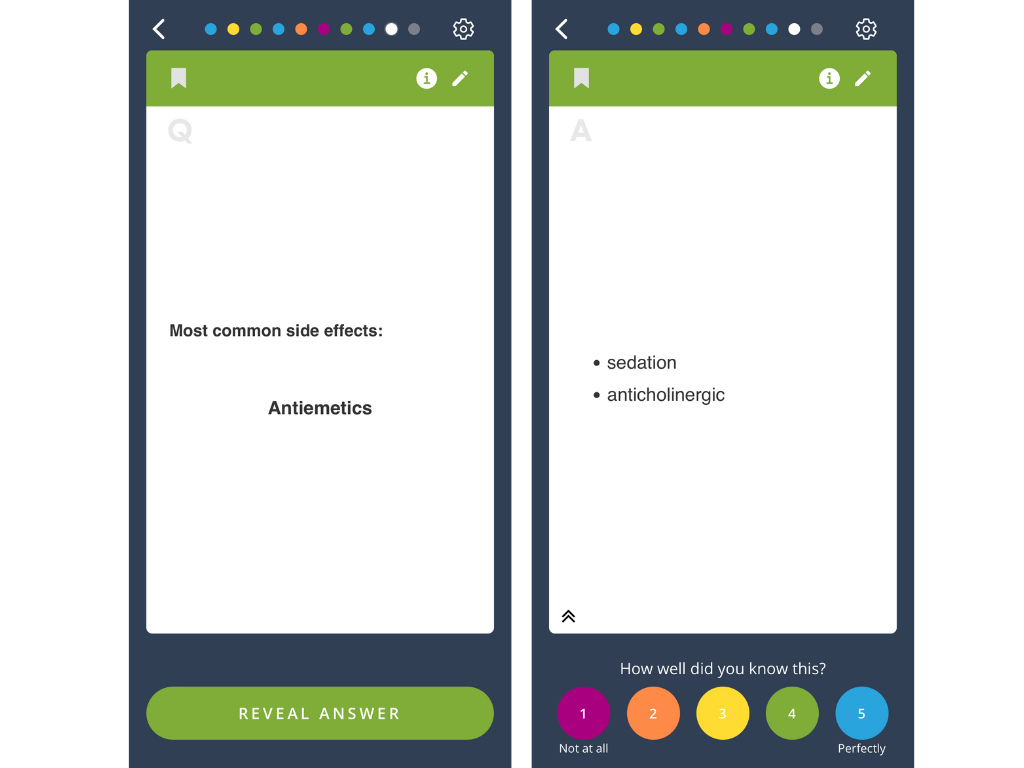 Brainscape's flashcards for nursing students