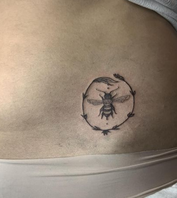 Bee Circular Tattoo 