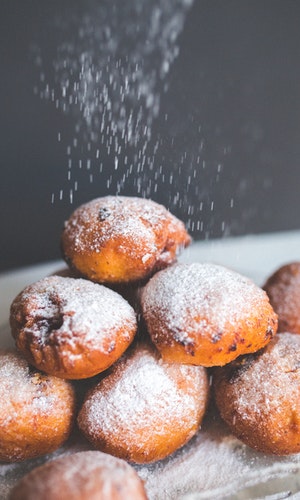 Stuffed donuts, called Ciambella, are a fried Italian breakfast delicacy.