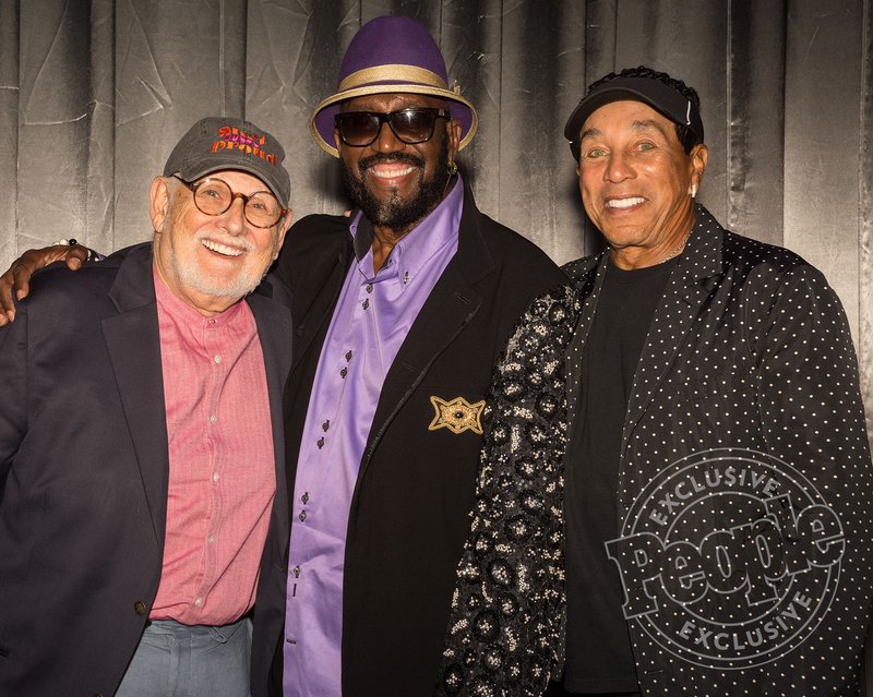 Shelly Berger, Otis Williams and Smokey Robinson