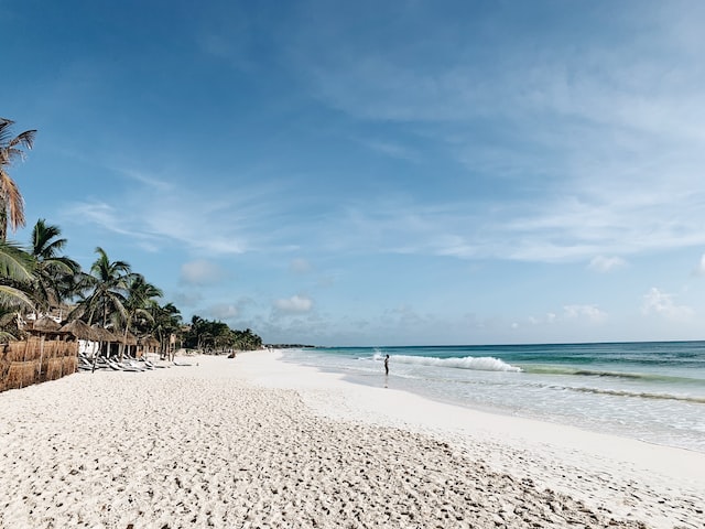 Hotel Zone beach in Tulum 