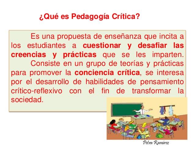 Resultado de imagen para Pedagogía critica: