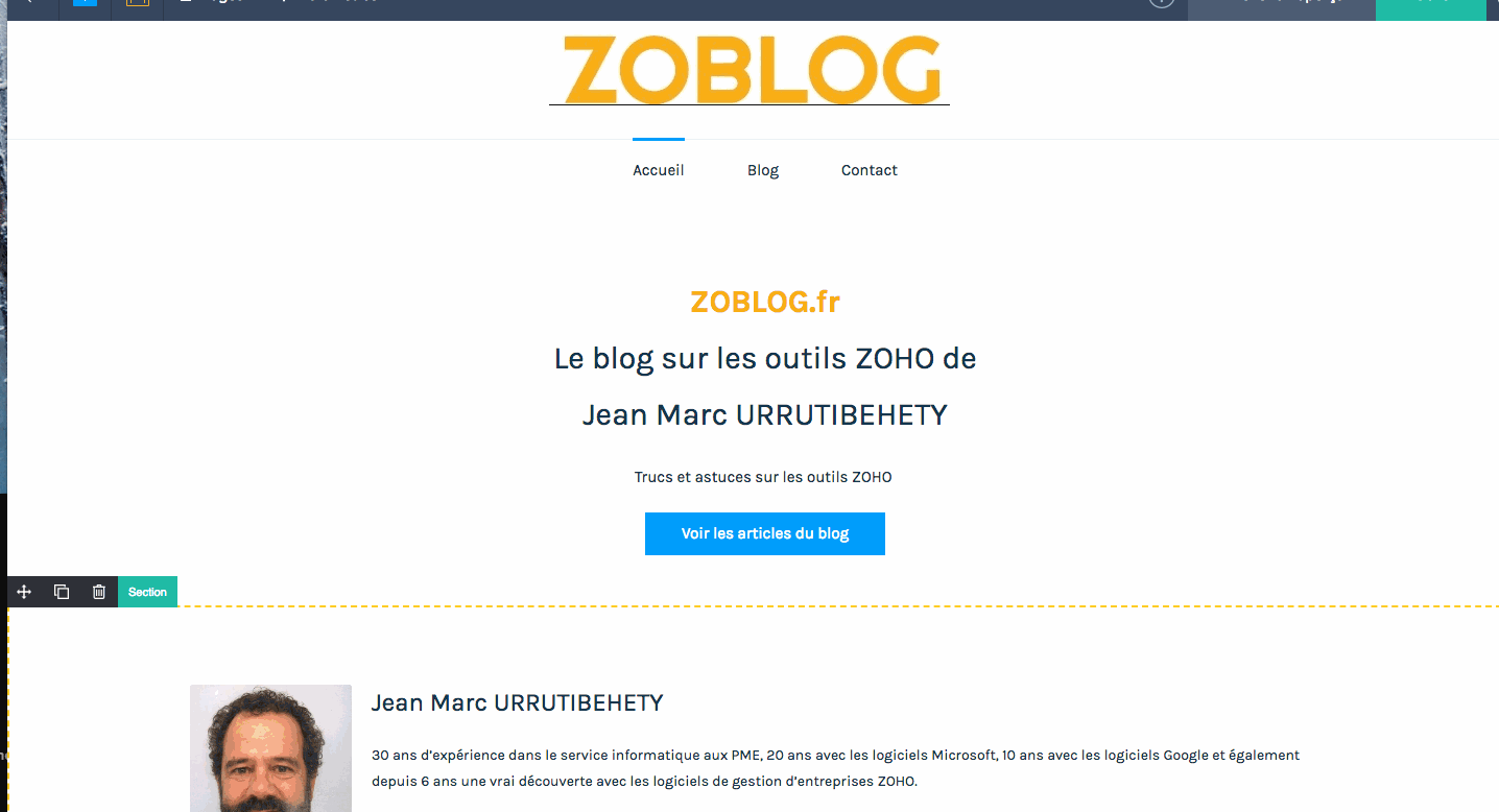 Zoho sites : comparatif WordPress