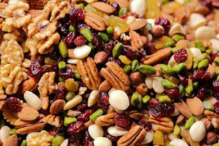 Trail mix, nuts, seeds and dried fruit