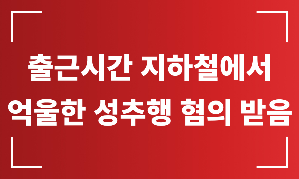 강제추행 대중교통강제추행 성범죄혐의 성범죄무혐의 성추행가해자