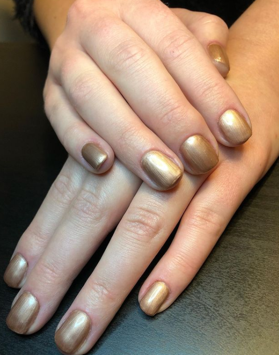 Golden Girl nails