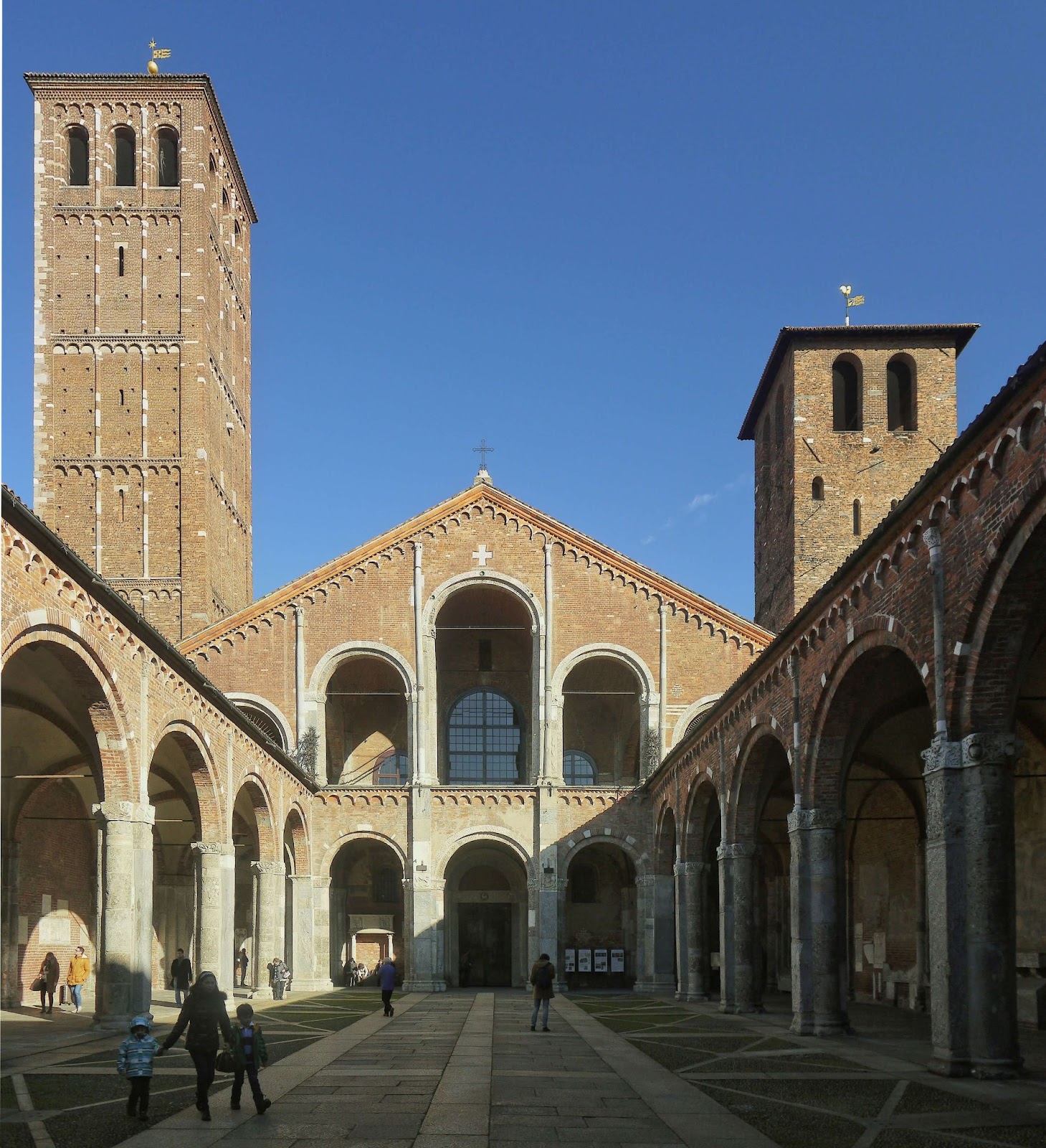 Basilica of Sant Ambrogio, most ancient basilica in Milan, 