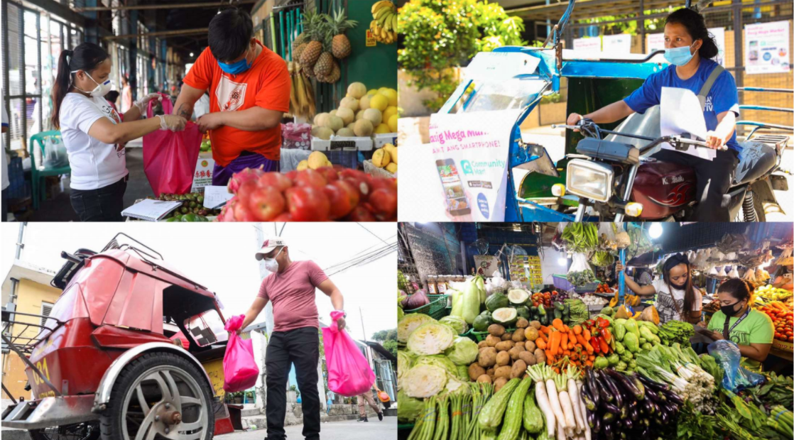 A picture containing marketplace, outdoor, fruit, produce
Description automatically generated