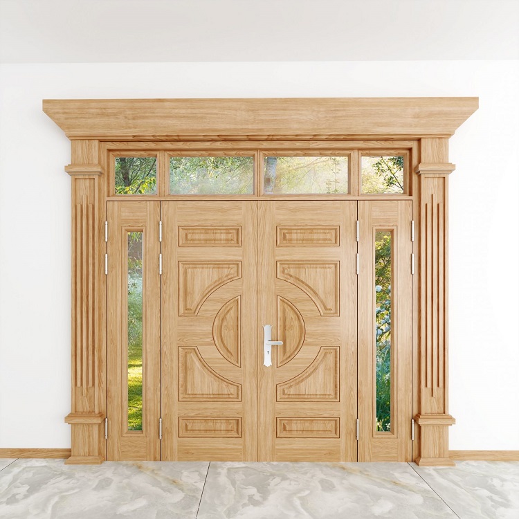 Ưu điểm của cửa thép vân gỗ là an toàn khi sử dụng, không bị mối mọt cong vênh