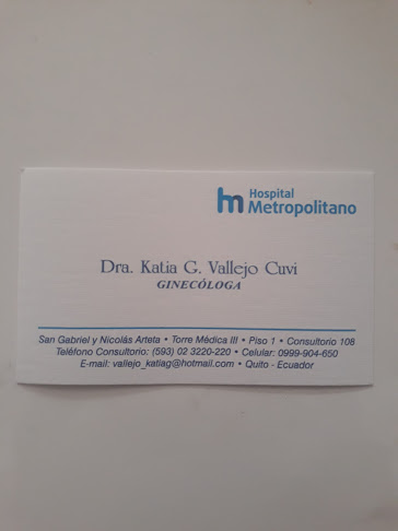 Opiniones de Dra. Katia G. Vallejo Cuvi en Quito - Médico