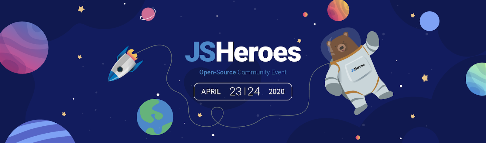 JSHeroes 2020 banner