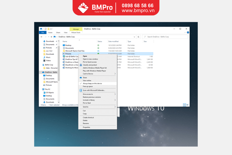Sử dụng OneDrive for Business khi ngoại tuyến