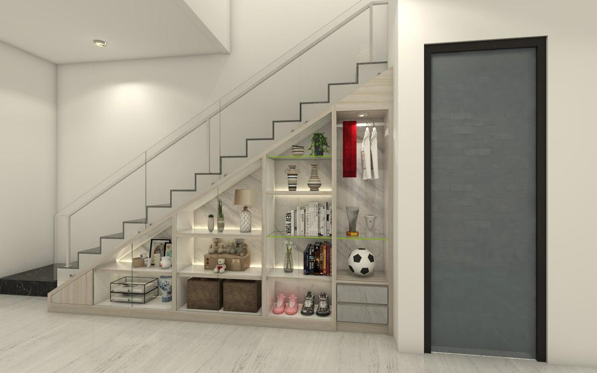 How to Build an Under Stairs Pantry with a DIY Sliding Barn Door
