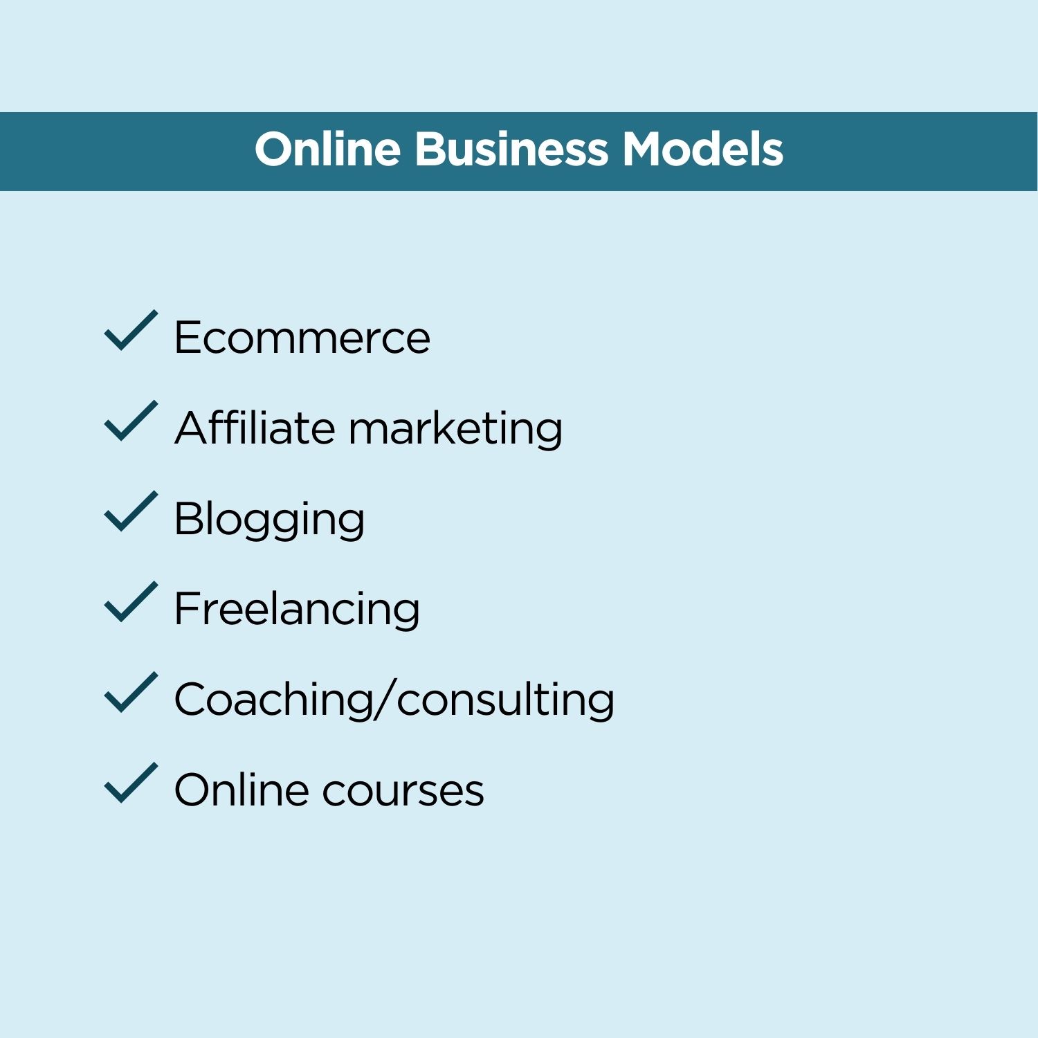 List of online business models 