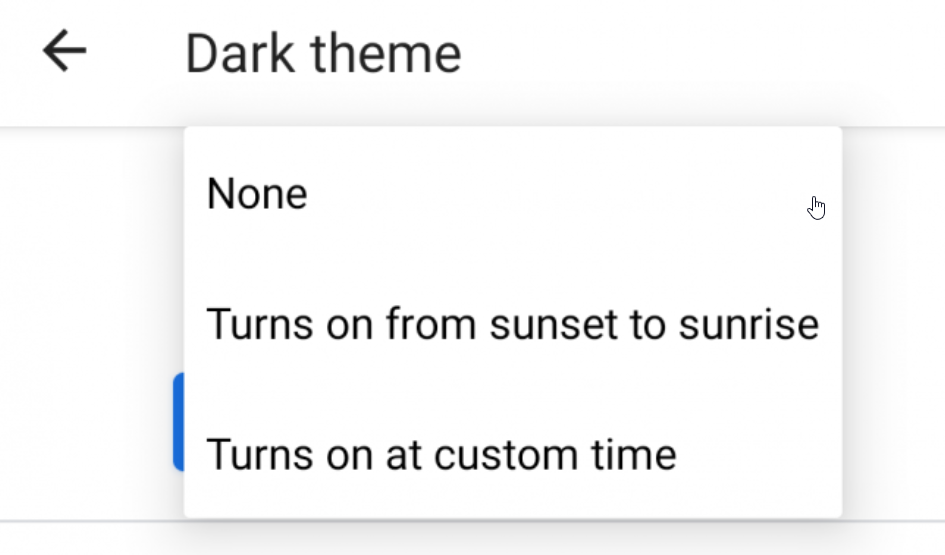 dark theme