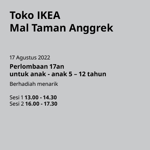 Jadi Semakin Cinta Indonesia, Rayakan Bulan Kemerdekaan dengan Lima Inspirasi Kegiatan dari IKEA!