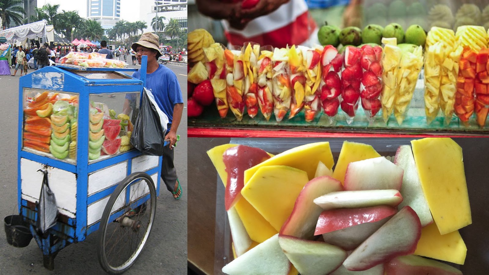 Solusi bisa makan buah murah: beli di abang rujak. (Foto: Google) 