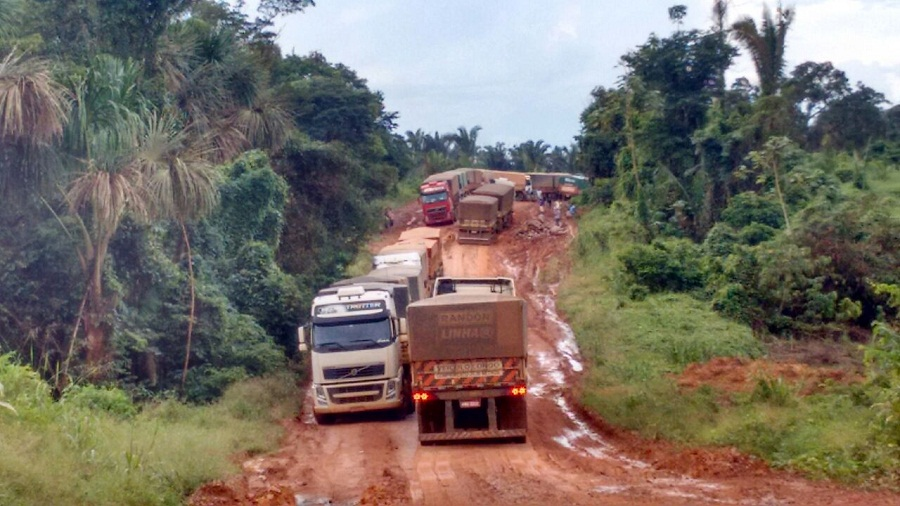 Foto de obra na BR-163 em 2015 é compartilhada como se fosse do ...