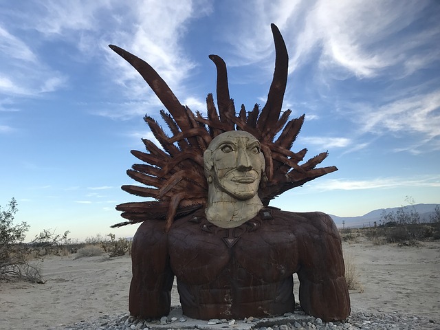 things to do in Borrego Springs - a suclpture in borrego springs