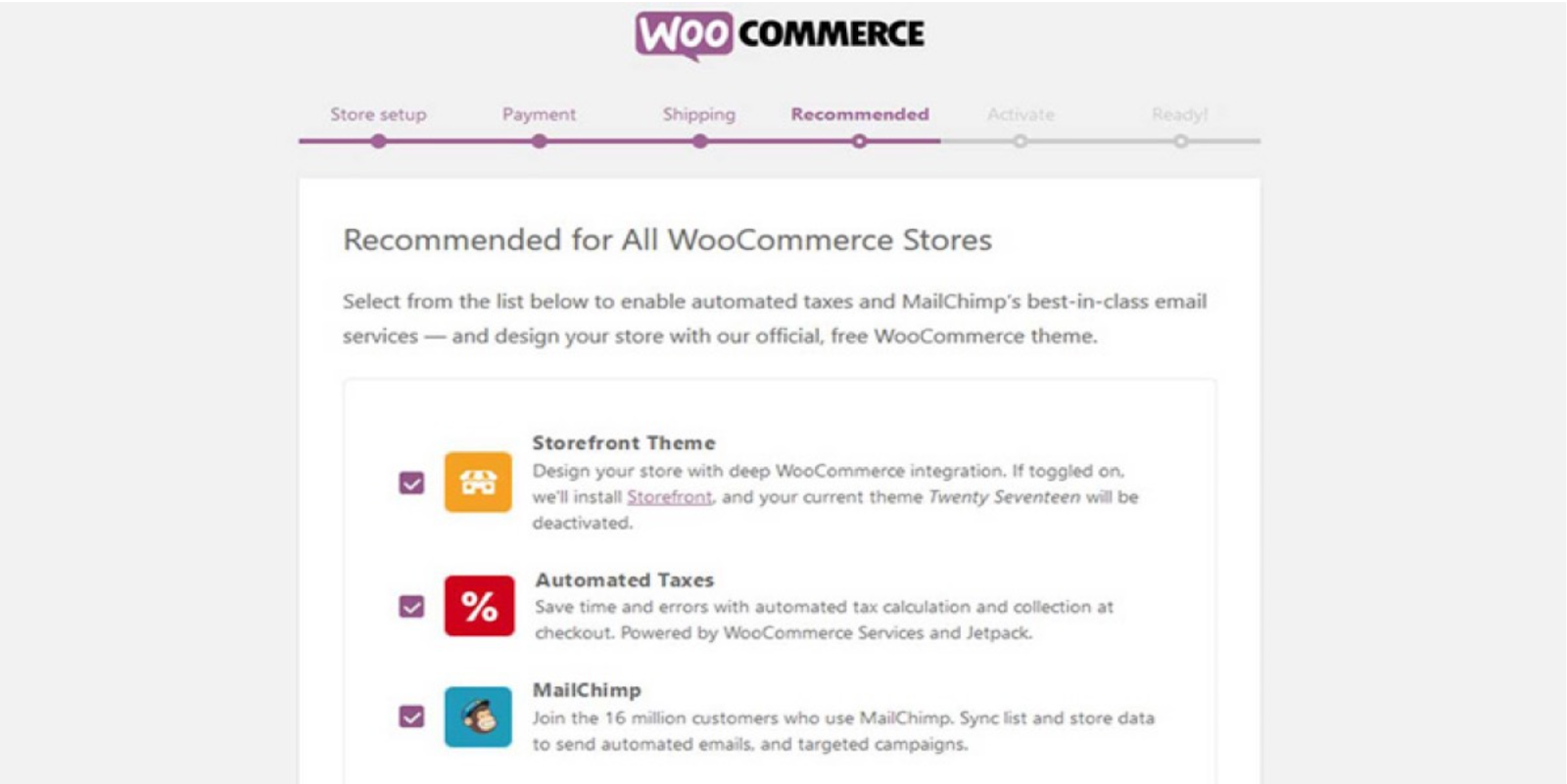 WooCommerce recommended plugins