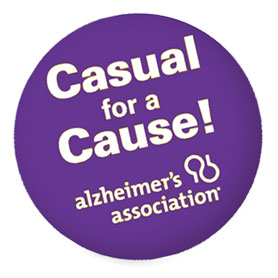 Give coworkers the option to dress casual for $5.  Some of our most successful teams have raised thousands of dollars with this fantastic sticker! The Casual for the Cause sticker is an amazing way to show support for the Alzheimer’s Association - plus come to work a little more comfortable!  (50 stickers per roll!)